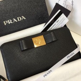 プラダ(PRADA)の【只今専用中】限定セール開催♪【新品未使用】PRADA プラダ 長財布 リボン(財布)