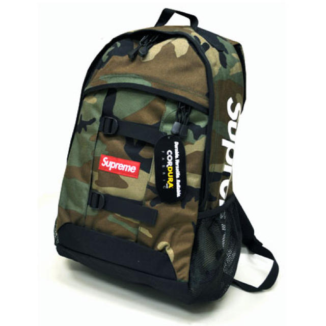 Supreme 14ss Logo Backpack CAMO シュプリーム