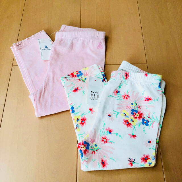 babyGAP(ベビーギャップ)のbabyGAP☆お得2枚セット 80cm 最新作 レギンス ボトムス パンツ キッズ/ベビー/マタニティのベビー服(~85cm)(パンツ)の商品写真