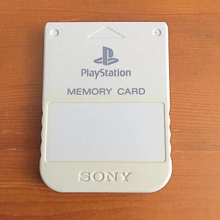 プレイステーション(PlayStation)のソニー純正 プレイステーション 専用 メモリーカード オフホワイト 日本製 中古(その他)