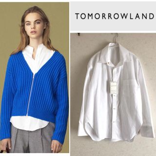 トゥモローランド(TOMORROWLAND)の【くろまめ様専用】【新品タグ付き】TOMORROWLAND ワイヤーシャツ(シャツ/ブラウス(長袖/七分))