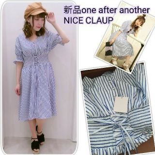 ワンアフターアナザーナイスクラップ(one after another NICE CLAUP)の新品NICE CLAUPコルセットワンピース(ひざ丈ワンピース)