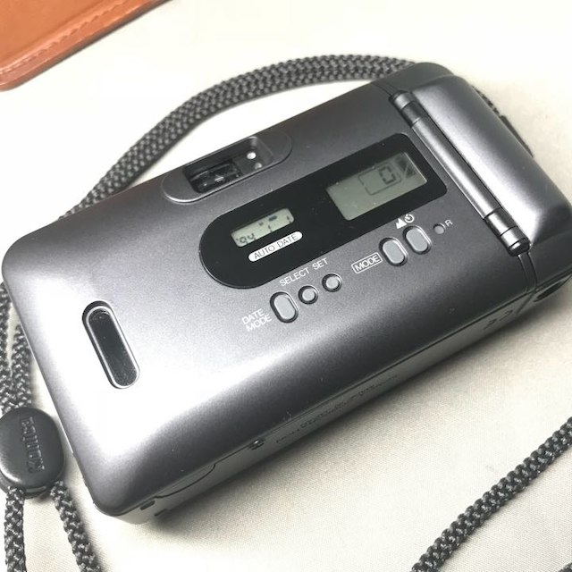 Konica BIG Mini F ブラック 革ケース付き