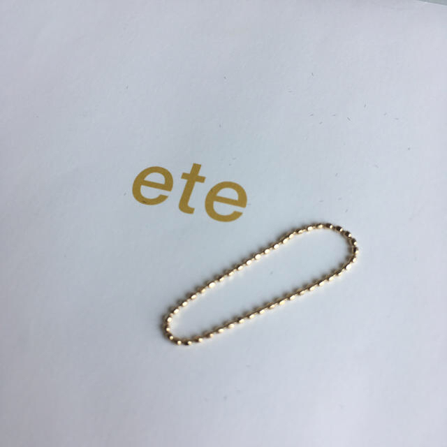 ete(エテ)のete＊K10 ボールチェーンリング 13号 レディースのアクセサリー(リング(指輪))の商品写真