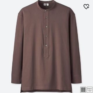 ユニクロ(UNIQLO)のユニクロユー スーピマコットンプルオーバーシャツ パープル 紫 ユニクロU(シャツ)