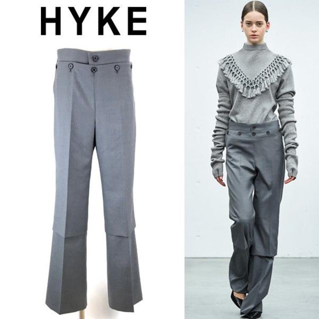 HYKE(ハイク)のハイク ワイドレッグパンツ 2017FW秋冬 コレクション mc12812 レディースのパンツ(カジュアルパンツ)の商品写真