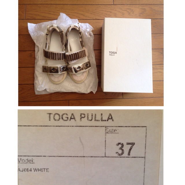 TOGA(トーガ)の【TOGA PULLA】メタルスニーカー✳︎白✳︎美品です レディースの靴/シューズ(サンダル)の商品写真