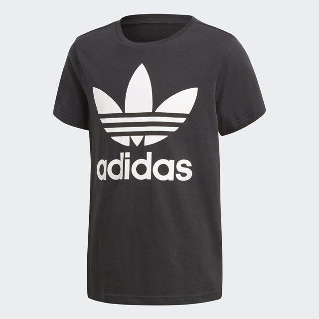 adidas(アディダス)の160【新品/即日発送】adidas オリジナルス ジュニア Tシャツ 黒 メンズのトップス(Tシャツ/カットソー(半袖/袖なし))の商品写真