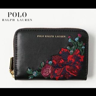 ポロラルフローレン(POLO RALPH LAUREN)の新品*ポロラルフローレン*エンブロイダード レザー ジップ ウォレット*(財布)