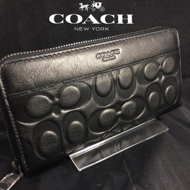 COACH(コーチ)の限定セール❣️新品コーチ長財布F74999グレインレザー エンボスドシグネチャー メンズのファッション小物(長財布)の商品写真