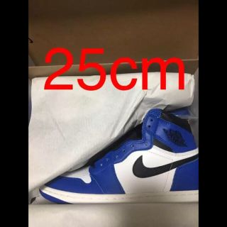 ナイキ(NIKE)のair jordan 1 game royal 25cm(スニーカー)