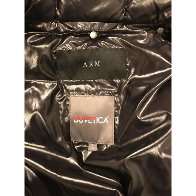 AKM(エイケイエム)のAKM ×Duveticaダウンベストwjk  レザー ライダース メンズのジャケット/アウター(ダウンベスト)の商品写真