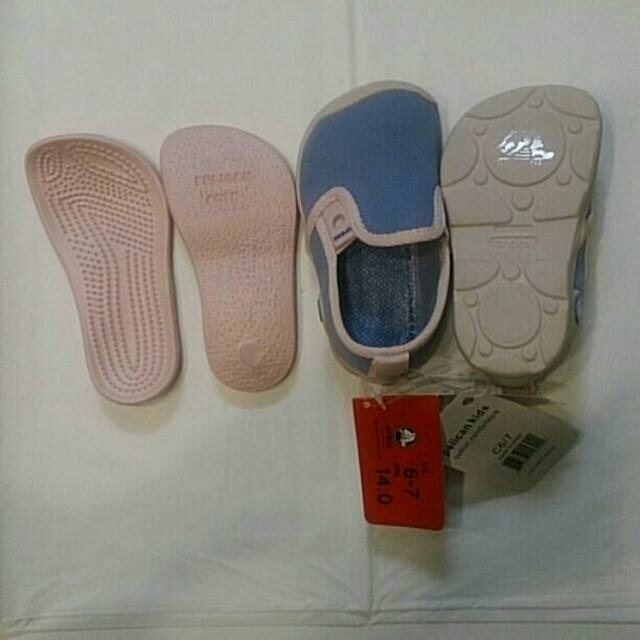 crocs(クロックス)のクロックス ペリカン キッズ 14cm 6/7 crocs シビッツ ホール　 キッズ/ベビー/マタニティのベビー靴/シューズ(~14cm)(スリッポン)の商品写真