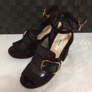 snidel 今期 バックル サンダル♡