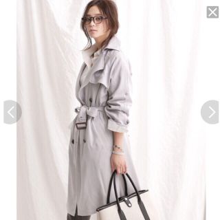 美品!ナノユニバース オーバー×ラップ レディース 2wayトレンチコート 美品!ナノユニバース オーバー×ラップ レディース 2wayトレンチコート