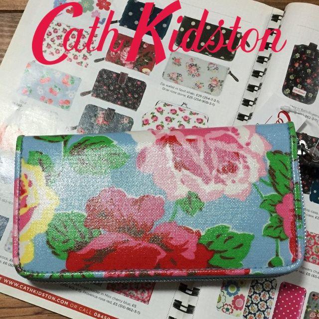 Cath Kidston(キャスキッドソン)の新品 キャスキッドソン ジップウオレット ローズマロックブルー レディースのファッション小物(財布)の商品写真