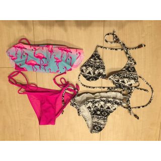 ヴィクトリアズシークレット(Victoria's Secret)の水着 ビキニ 2点セット フラミンゴ ワンピース ビクトリアシークレット (水着)