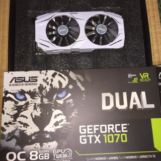 エイスース(ASUS)の★ASUS GEFORCE DUAL-GTX1070-O8G(PCパーツ)