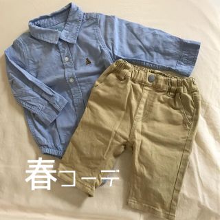 ブランシェス(Branshes)のbabyGAP  branshes シャツチノパン春コーデセット(パンツ)