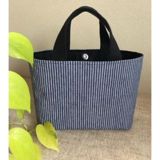 ハンドメイド  トートバッグ  ヒッコリー紺(トートバッグ)