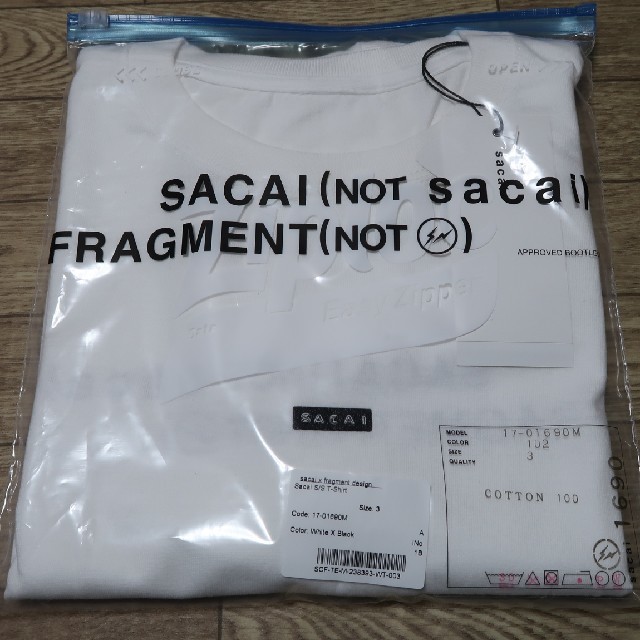 FRAGMENT - Sacai × Fragment Design S/S T-Shirtの通販 by 他力本願寺 ...