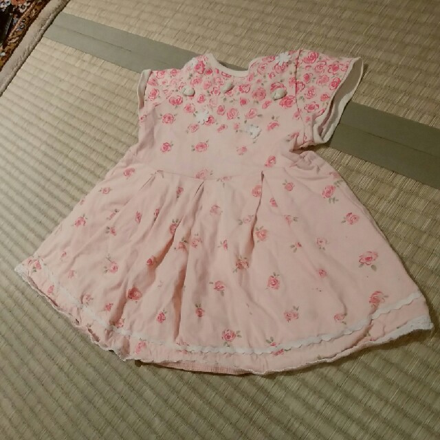 Souris(スーリー)のスーリー　ピンク　ワンピース キッズ/ベビー/マタニティのキッズ服女の子用(90cm~)(ワンピース)の商品写真