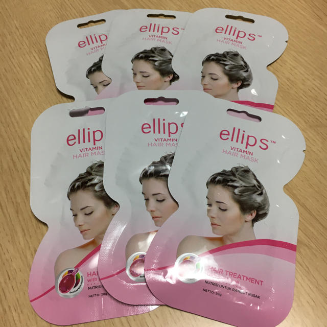 ellips(エリップス)のellips☆ビタミンヘアマスク 20g×6袋   コスメ/美容のヘアケア/スタイリング(ヘアパック/ヘアマスク)の商品写真