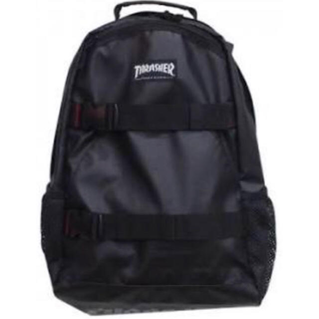 THRASHER(スラッシャー)の新品未使用正規品 THRASHER 黒 BLACK ブラック BACKPACK レディースのバッグ(リュック/バックパック)の商品写真