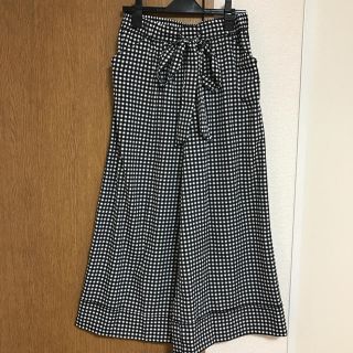 ザラ(ZARA)のZARA＊チェックワイドパンツ(カジュアルパンツ)