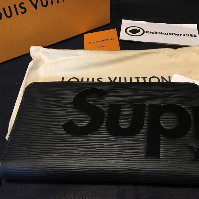 新品・領収書有 Vuitton × Supreme ジッピー オーガナイザー 黒