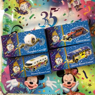 ディズニー(Disney)のディズニー 35周年 トミカ (4個セット)(ミニカー)