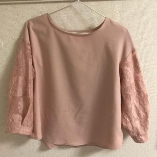 ジーユー(GU)のgu シアー袖刺繍トップス(シャツ/ブラウス(長袖/七分))