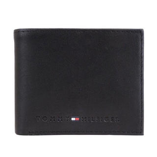 トミーヒルフィガー(TOMMY HILFIGER)の新品 トミーヒルフィガー 折り財布 ブラック 本革 31TL25X005 001(折り財布)