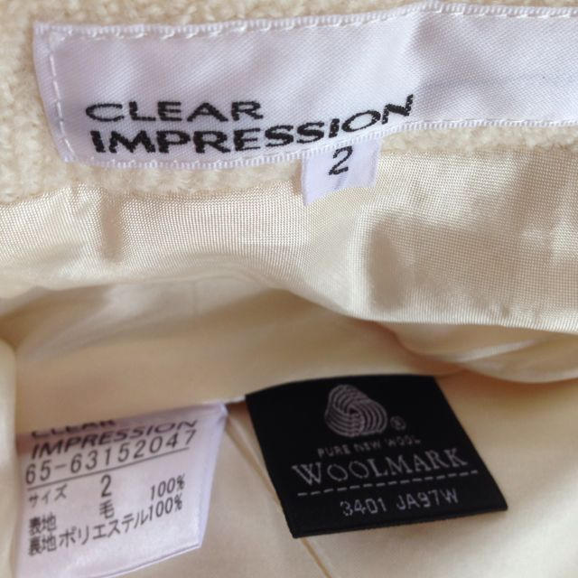 CLEAR IMPRESSION(クリアインプレッション)のCLEAR IMPRESSION♡白 レディースのスカート(ひざ丈スカート)の商品写真