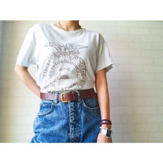 アーペーセー(A.P.C)のアーペーセー 鳥 ロゴ 半袖 Tシャツ ブルー S ユニセックス(Tシャツ/カットソー(半袖/袖なし))