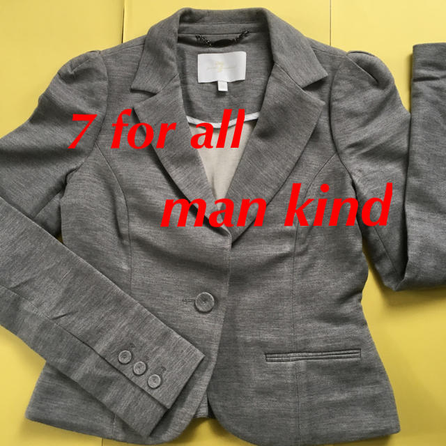 7 for all mankind(セブンフォーオールマンカインド)の7 for all man kind ジャケット ブレザー グレー コットン レディースのジャケット/アウター(テーラードジャケット)の商品写真