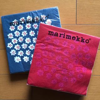 マリメッコ(marimekko)のsuzucas様専用マリメッコ・ペーパーナプキン、ブルー(収納/キッチン雑貨)