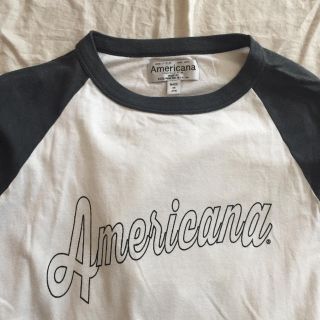 アメリカーナ(AMERICANA)のアメリカーナamericana  ラグランスリーブロンt(Tシャツ(長袖/七分))