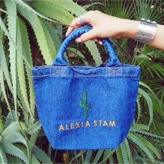 アリシアスタン(ALEXIA STAM)のalexiastam デニムサボトートバッグ (トートバッグ)