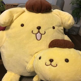 ポムポムプリン(ポムポムプリン)の《れいちぇる様専用》ポムポムプリン ぬいぐるみ(ぬいぐるみ)