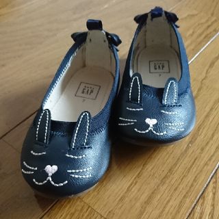 ベビーギャップ(babyGAP)のbabyGap うさぎ フラットシューズ 14cm(フラットシューズ)