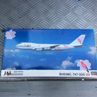 ジャル(ニホンコウクウ)(JAL(日本航空))の【新品未使用】日本航空ボーイング747"リゾッチャパープル"1:200 ハセガワ(模型/プラモデル)