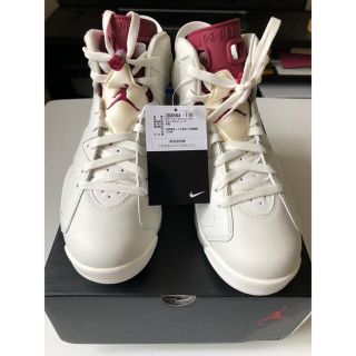 ナイキ(NIKE)のAIR JORDAN 6 Maroon 【新品送料込み】(スニーカー)