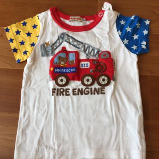 mikihouse - ミキハウス 消防車Tシャツ80の通販 by ゆちこたん's