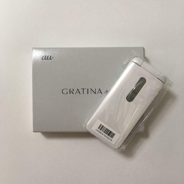 京セラ(キョウセラ)の新品　GRATINA4G　KYF31 ホワイト　SIMフリー スマホ/家電/カメラのスマートフォン/携帯電話(携帯電話本体)の商品写真