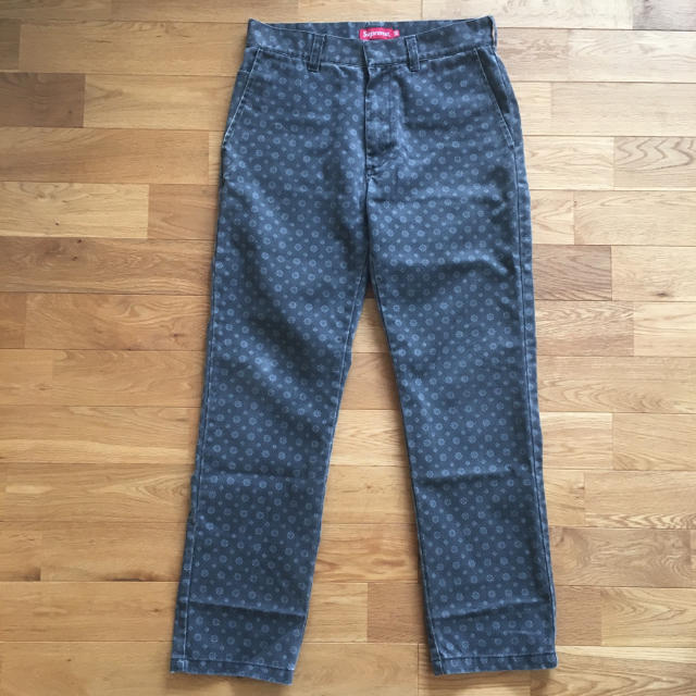 ブラックサイズ16AW Supreme Foulard Work Pant サイズ30