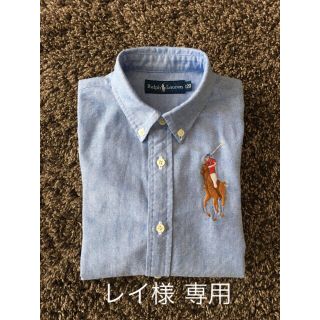 ラルフローレン(Ralph Lauren)の【レイ様 専用】 ラルフローレン  ボタンダウンシャツ 120 水色ビックポニー(ブラウス)