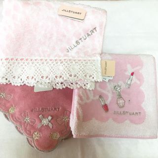 ジルスチュアート(JILLSTUART)のray様専用【未使用☆タグ付】JILLSTUART♡タオルハンカチ♡3枚セット♡(ハンカチ)