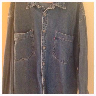 リーバイス(Levi's)の古着 デニムワンピース(ひざ丈ワンピース)