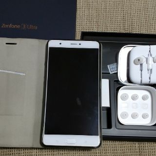 エイスース(ASUS)のエイスース ZenFone 3 Ultra シルバーZU680KL-SL32S4(スマートフォン本体)